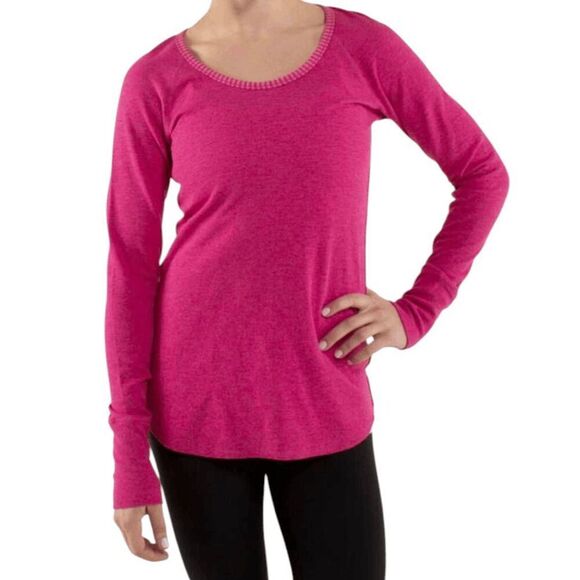 LULULEMON ATHLETICA Open Your Heart Long Sleeve Size 8 - Picture 1 of 7
